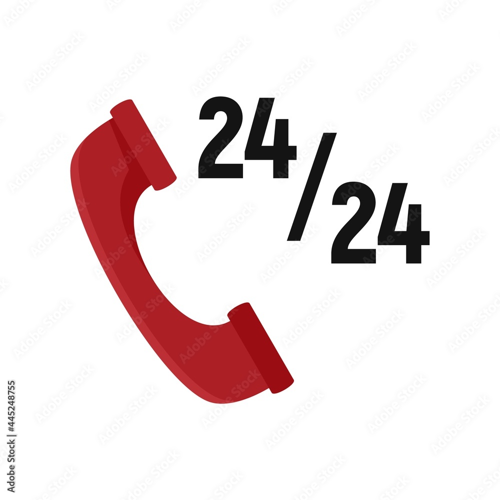 Customer call center icon flat isolated vector