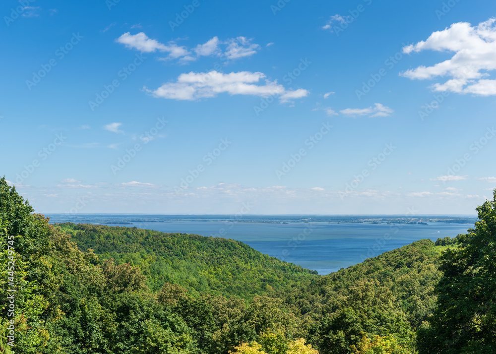 View of the Volga River, Tatarstan Republic, Russia.