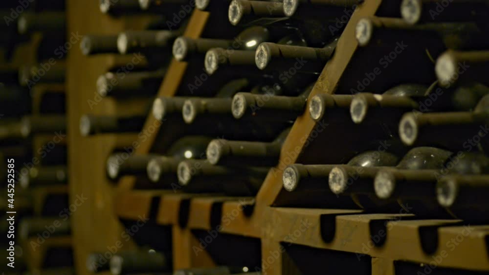 Traditions and innovations of winery racks with old bottles Traditions and innovations of winery racks with old bottles
