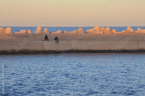 The old town and the harbor of Giovinazzo