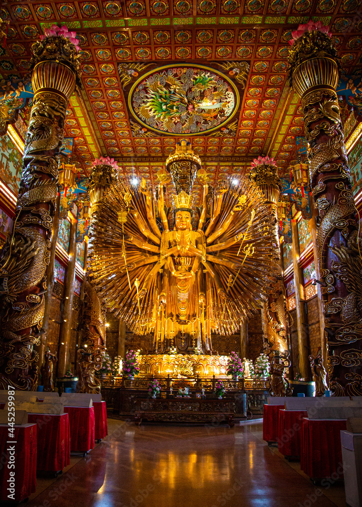 Wat Metta Thamrat or Wat Metta Tham Photiyan in Kanchanaburi, Thailand