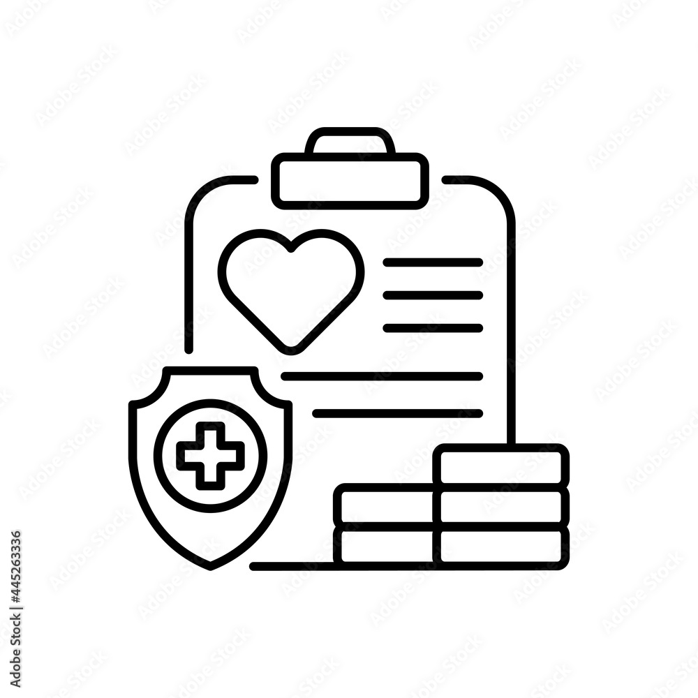 Health report Vector outline icon style illustration. EPS 10 file Health report Vector outline icon style illustration. EPS 10 file