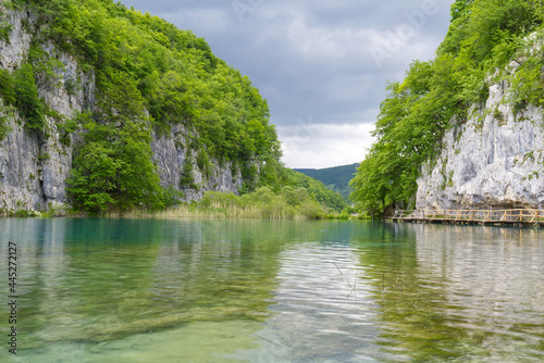Wonderful view of lakes in the Plitvice Lakes National Park, Croatia at summer season © Ilja