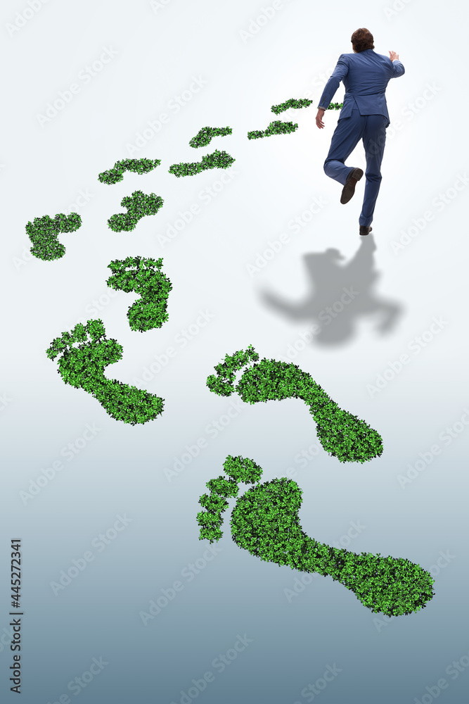 Green ecology concept with businessman Green ecology concept with businessman