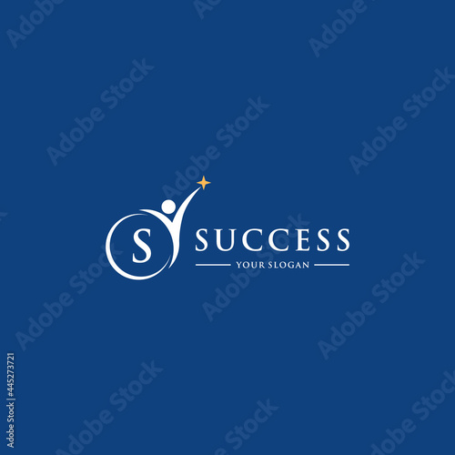 Success leadership education logo design inspiration. with initial s and the letters a to z