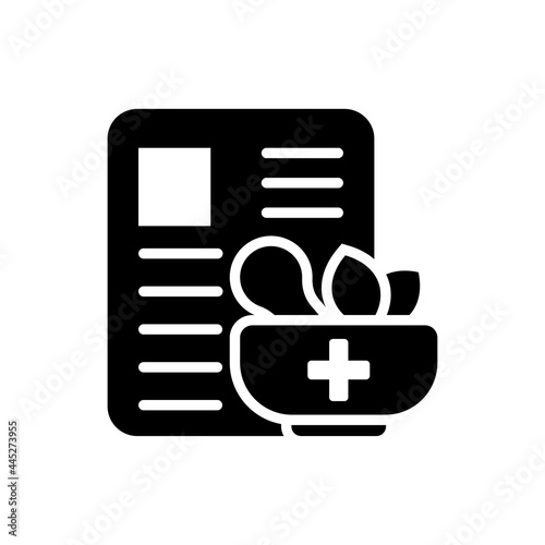 Health Report Vector Solid icon style illustration. EPS 10 file