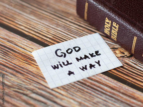 Canvas Print God will make a way