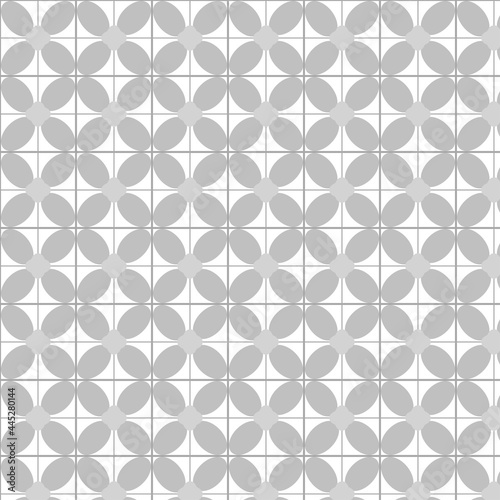 Seamless abstract background texture in gray geometric ornamental style. Illustration flat art design. Vector EPS10. photo
