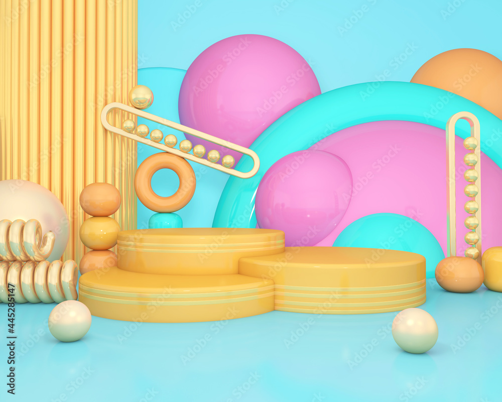 Podium and wall scene abstract background. 3D illustration, 3D rendering
Podium and wall scene abstract background. 3D illustration, 3D rendering
