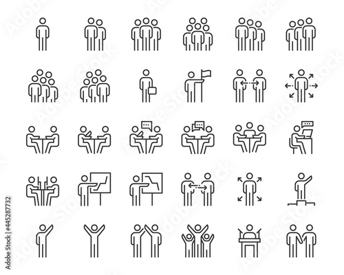 People Icons , Person work group Team Vector