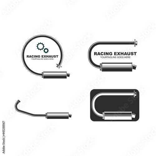 motorcycle exhaust icon vector illustration design