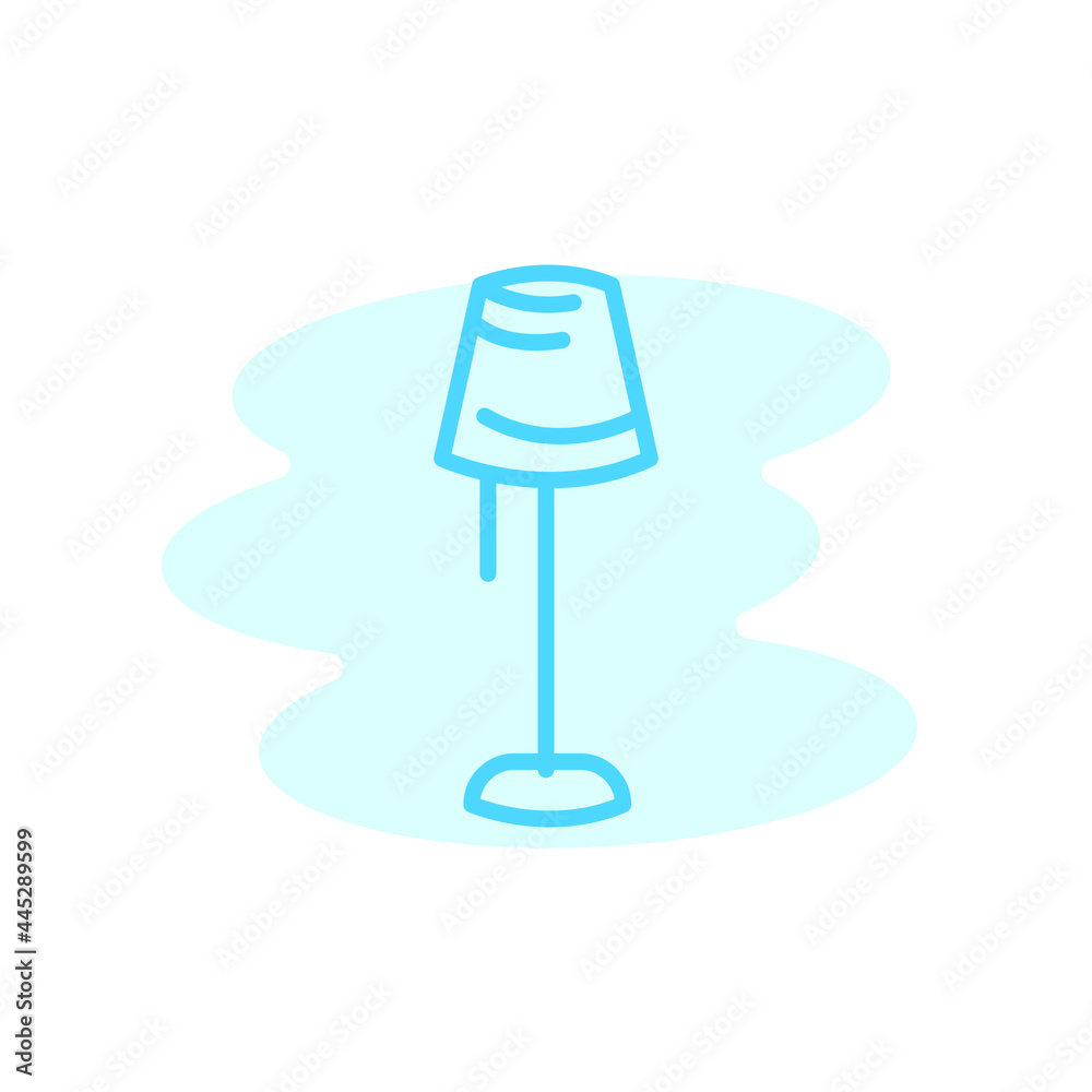 Illustration Vector graphic of stand lamp icon. Fit for interior, furniture, decoration etc. Illustration Vector graphic of stand lamp icon. Fit for interior, furniture, decoration etc.