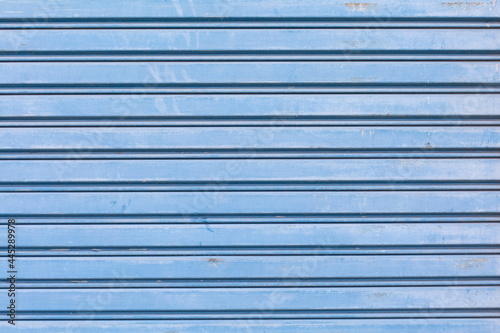 Close up of pattern of shutter door texture background