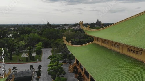 Dai Nam Van Hien, Vietnam - A part of Dai Nam theme park in Binh Duong Province near Ho Chi Minh City - a popular tourist destination (aerial photography) photo