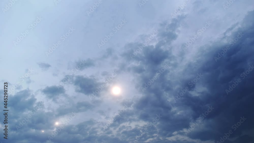 sunshine behind the clouds and blue sky sunshine behind the clouds and blue sky