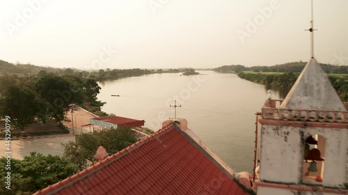 traveling front, Muxima, place of religious worship, Angola, Africa, the Kwanza river in the background 3 photo