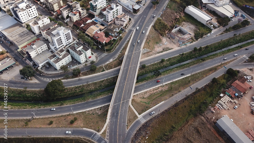 Viaduto - Foto Áerea do Centro de Betim - MG Viaduto - Foto Áerea do Centro de Betim - MG