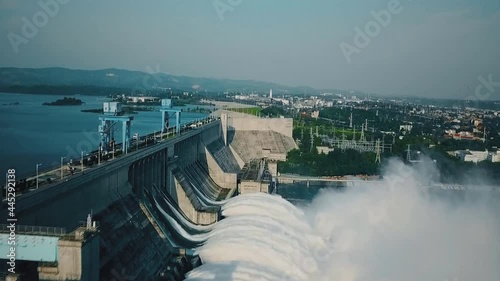 Xinanjiang River Hydropower Station in Jiande City, east Chinas Zhejiang Province. (Xinhua/Weng Xinyang) aerial photography photo