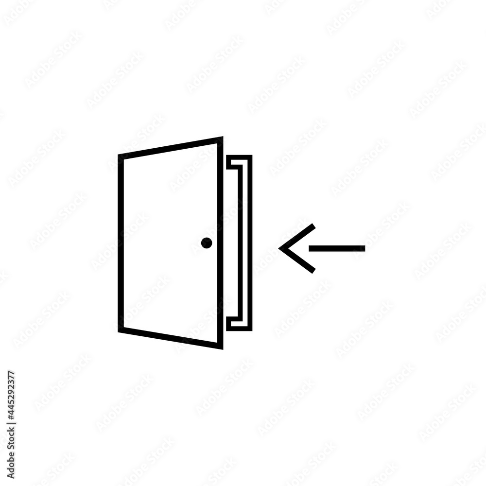 door flat icon vector illustration door flat icon vector illustration