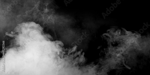 Smoke Stock Image Black Background 