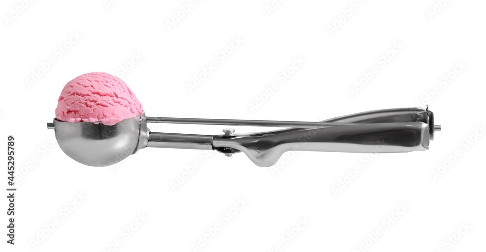 Ice cream scoop on white background Ice cream scoop on white background