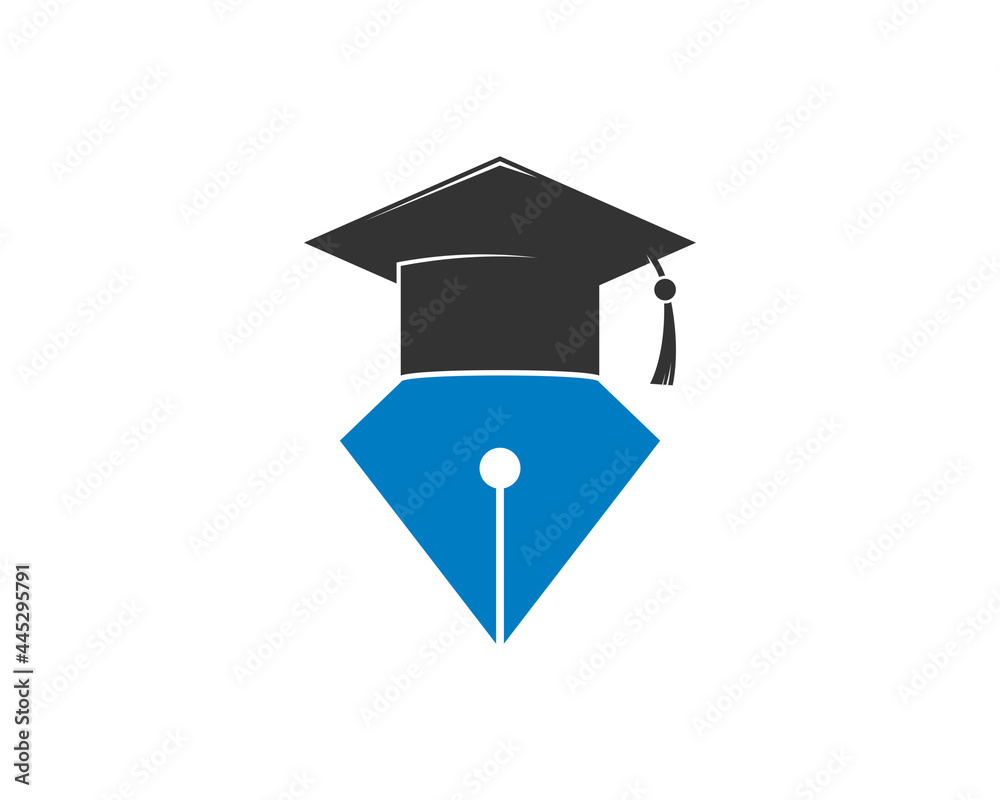 custom made wallpaper toronto digitalPen nib with graduation hat logo
