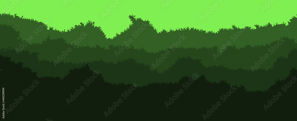 Rain forest layers landscape vector illustration used for desktop background, background, minimalist background, UI game background or element, loading page, loading application, and others. Rain forest layers landscape vector illustration used for desktop background, background, minimalist background, UI game background or element, loading page, loading application, and others.