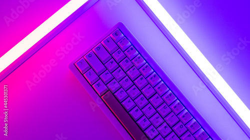 Lapis65 Custom Mechanical Keyboard with Neon Light (ID: 445301371)