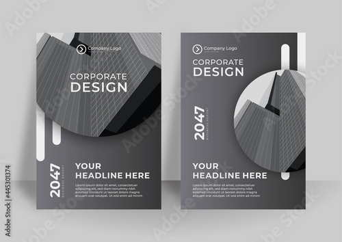 Annual report brochure flyer design template vector, Leaflet cover presentation, book cover templates