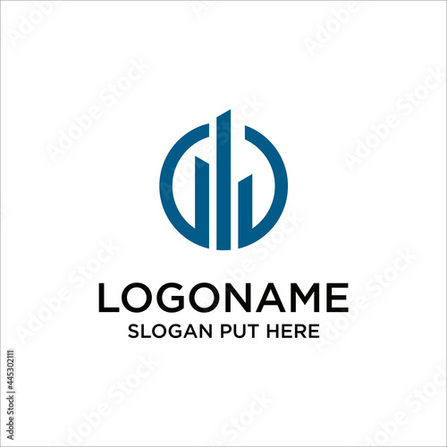 GG letter Building Logo Design Vector Template suitable for real estate.