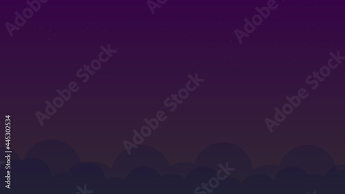 stars and cloud in dark night starry sky scene background with copy space