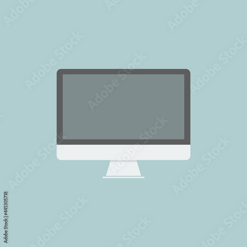 Monitor flat design vector illustration