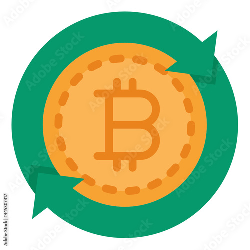 bitcoin flat icon
