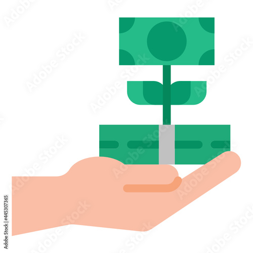 income flat icon