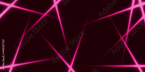 abstract light lines glowing lines on a dark background 3D illustration