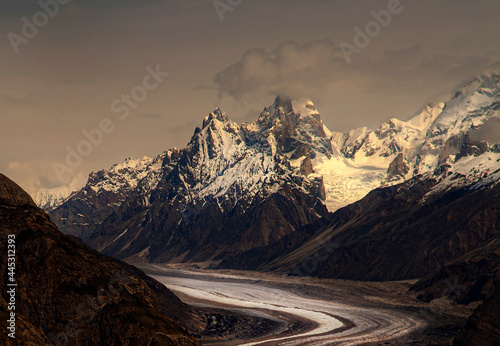 landscape photography of baltoro reign in Karakorum range , gilgit Baltistan ,Pakistan  photo