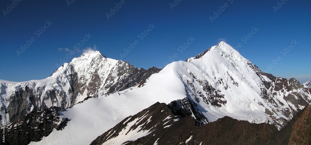 Caucasus, Ossetia. Genaldon gorge. The upper reaches of the valley.