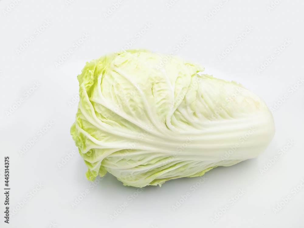 White cabbage isolated on a white background White cabbage isolated on a white background