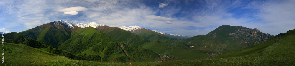 Caucasus, Ossetia. Genaldon gorge. Eastern part of the valley.