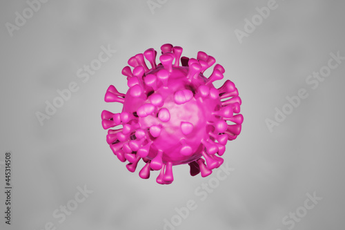 Corona Virus cell. 3D illustration. Coronavirus background.
