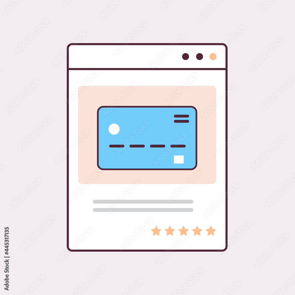 credit card in web browser window e-commerce smart purchasing online shopping payment concept credit card in web browser window e-commerce smart purchasing online shopping payment concept