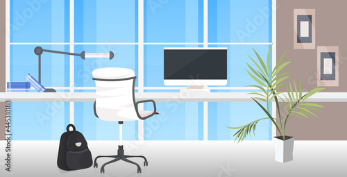 office workplace desk social distancing coronavirus epidemic protection self isolation concept