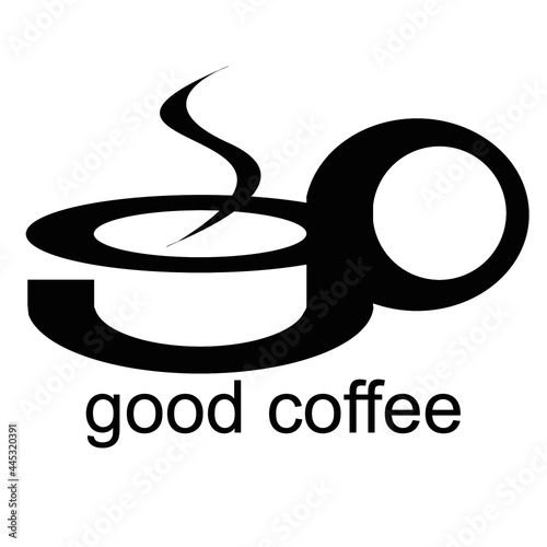 simple logo g or good coffee