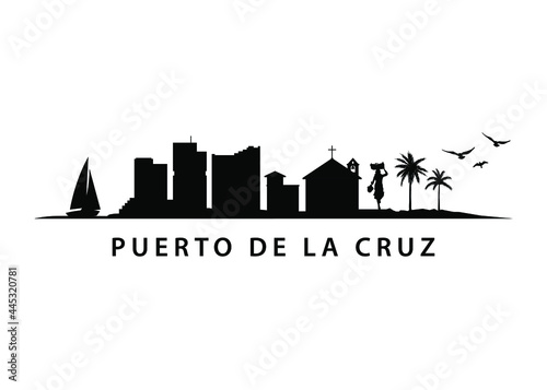 Puerto De La Cruz Skyline | City onTropical Spanish Island 
