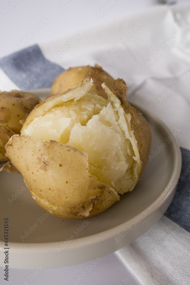 Hot boiled potatoes, base of many national cuisines.