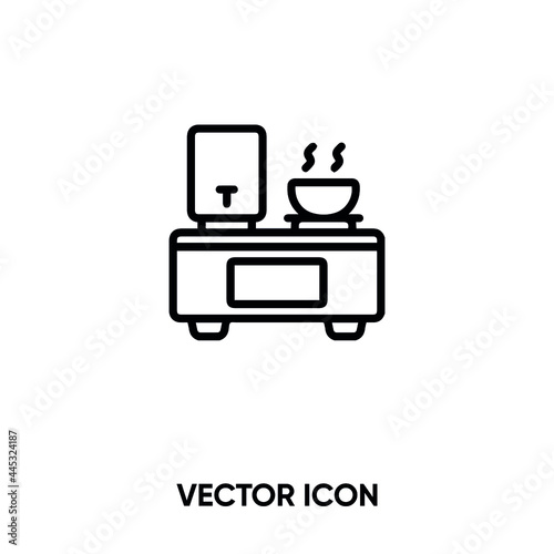 Food stall vector icon. Modern, simple flat vector illustration for website or mobile app.Food stall symbol, logo illustration. Pixel perfect vector graphics