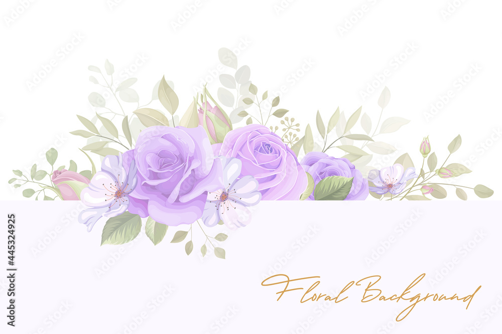 Elegant soft floral background design