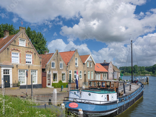 The picturesque harbor neighborhood of Puttershoek (municipality of Binnenmaas) in the Hoeksche Waard photo