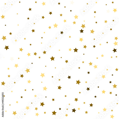 Gold stars. Golden stars pattern.