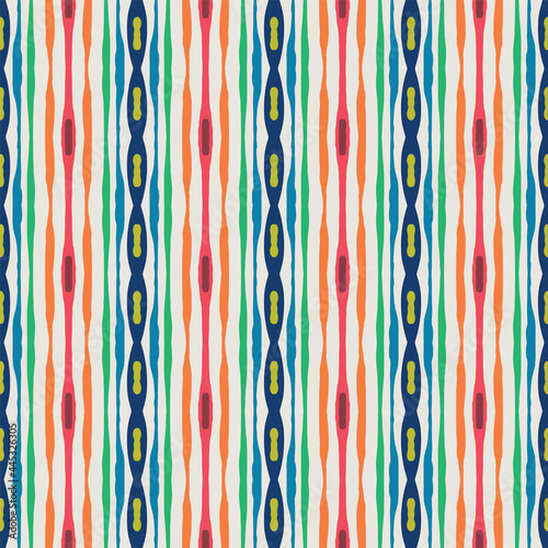 Vector vertical colorful stripes seamless pattern background